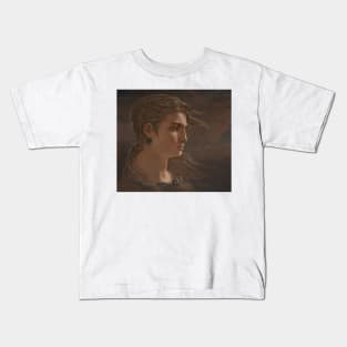 Head of Medusa by Elihu Vedder Kids T-Shirt